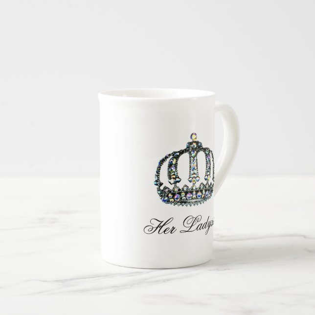 "Her Ladyship" Bone China Mug (Front Right)