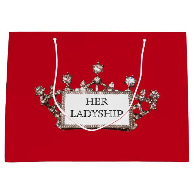 "Her Ladyship" Large Gift Bag (Front)