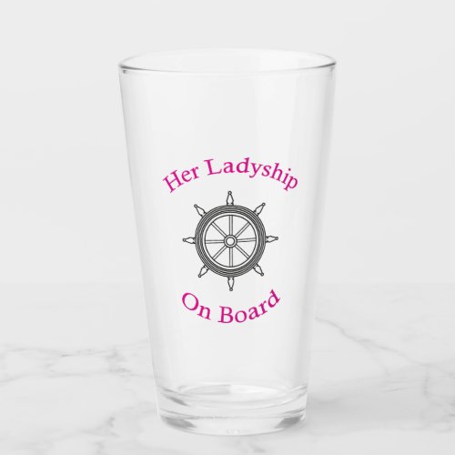 âœHer Ladyship on Boardâ Glass