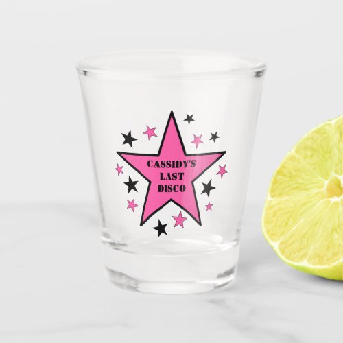 Her Last Disco Cowgirl Bachelorette Party Shot Glass