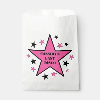 Her Last Ride Disco Cowgirl Bachelorette Party Favor Bag