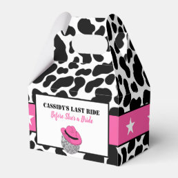 Her Last Ride Disco Cowgirl Bachelorette Party Favor Boxes