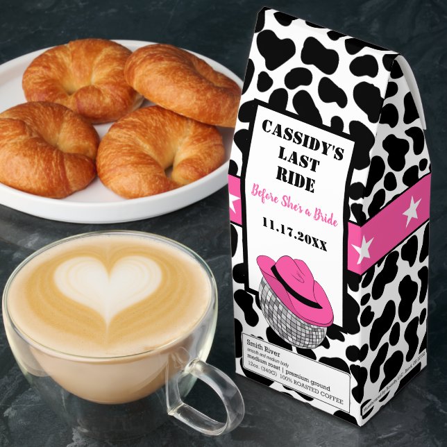 Her Last Ride Disco Cowgirl Bachelorette Party Roasted Coffee (Breakfast)