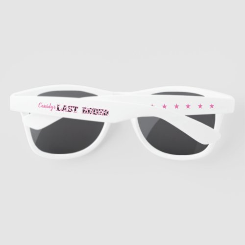 Her Last Rodeo Disco Cowgirl Bachelorette Party Sunglasses
