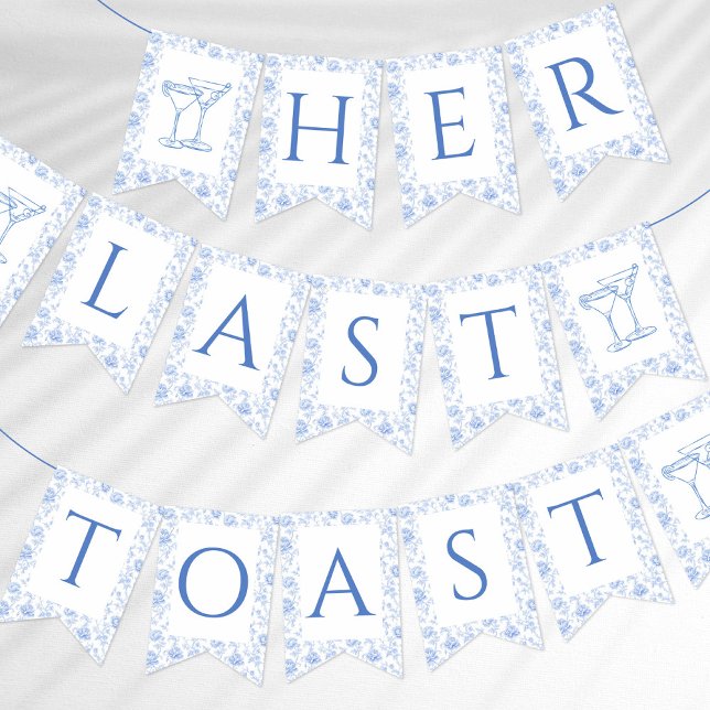 Her Last Toast on The Coast Floral Bunting Flags (Creator Uploaded)