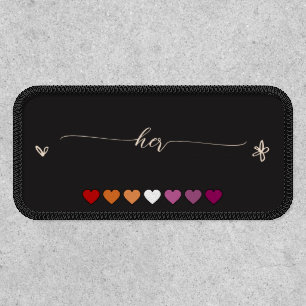 Her Lesbian Hearts Patch