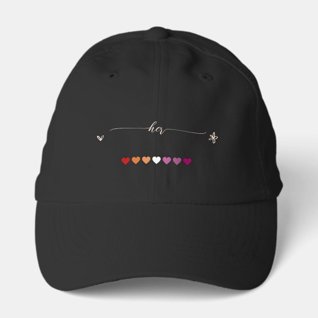 Her Lesbian Hearts Performance Cap (Front)
