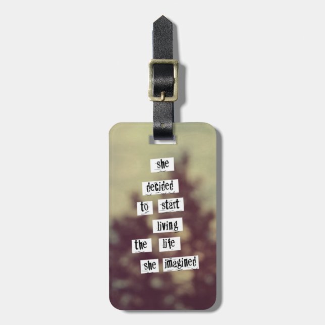 Her Life Luggage Tag (Front Vertical)