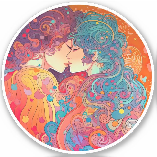 Her Love, Her Way  Sticker (Front)