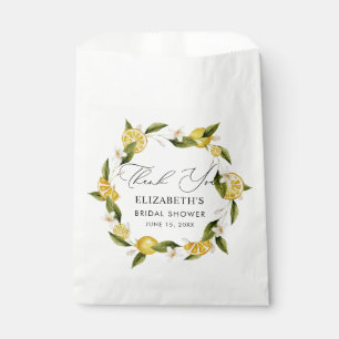Her Main Squeeze Lemon Bridal Shower Favor Bag