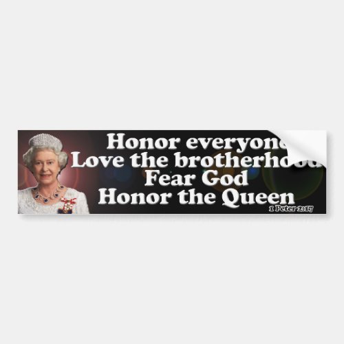 Her Majesty The Queen Bumper Sticker