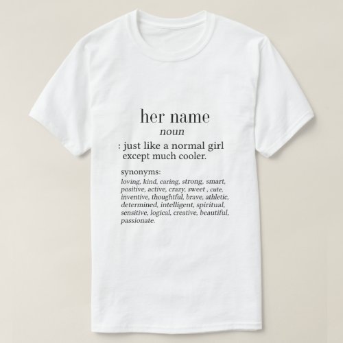 Her name definition T_Shirt