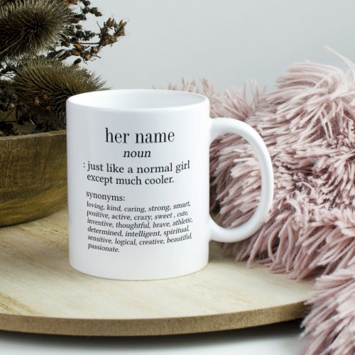 Her name definition Two_Tone coffee mug