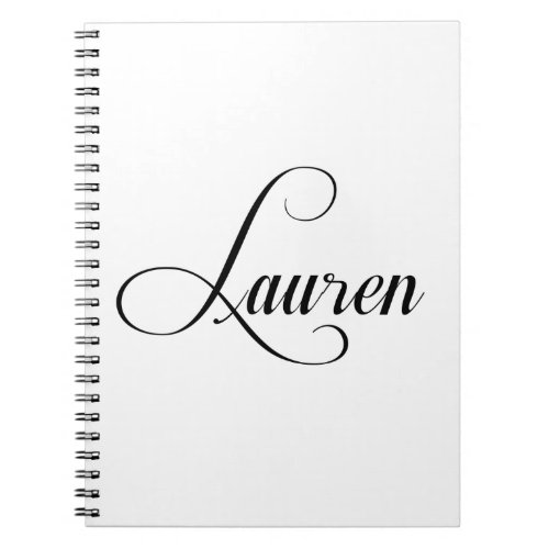 Her Name Is Lauren Calligraphy Notebook