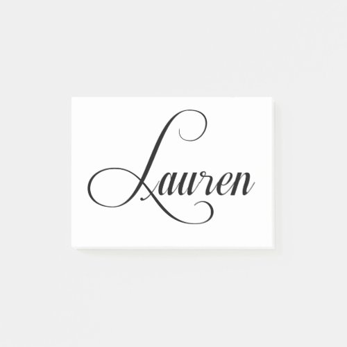Her Name Is Lauren Calligraphy Post_it Notes