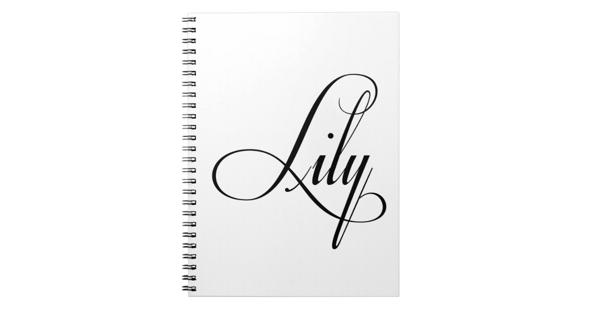 Her Name Is Lily Calligraphy Notebook
