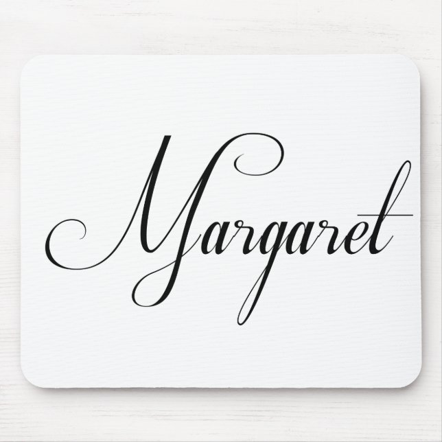 Her Name Is Margaret Calligraphy Mouse Pad (Front)