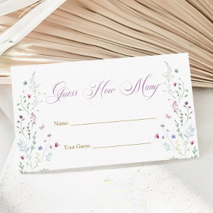 Her New Chater Bridal Shower Guess How Many Game Enclosure Card
