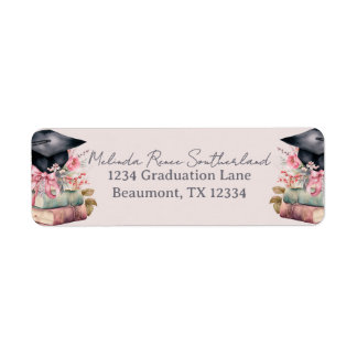 Her Next Chapter Books Graduation  Label