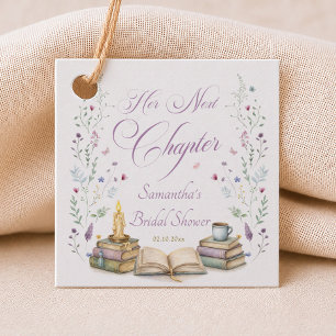 Her Next Chapter Bridal Shower Favor Tags