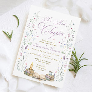 Her Next Chapter Bridal Shower Invitation