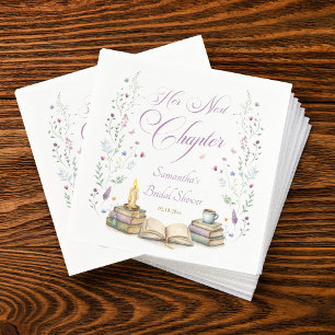 Her Next Chapter Bridal Shower Napkins