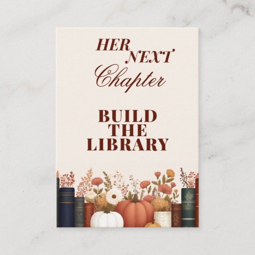 Her Next Chapter Stock The Library Bridal Shower