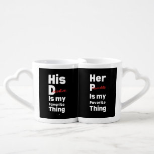 Her Personality/His Dedication matching couple  Coffee Mug Set
