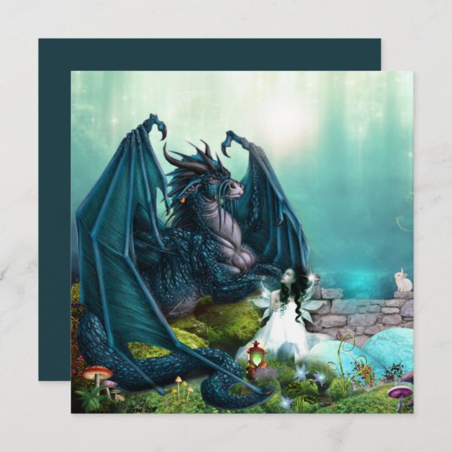 Her Pet Fantasy Dragon and Fairy (Front/Back)