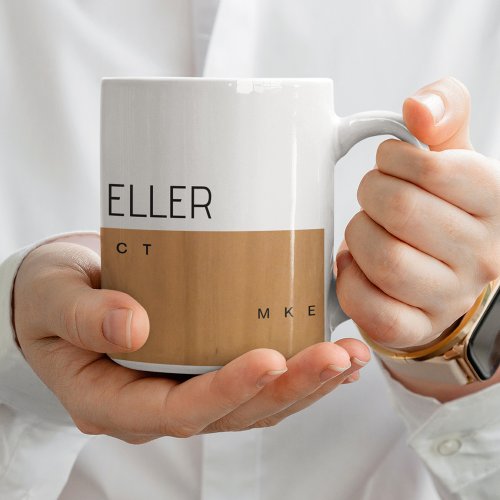 her professional architect half_wood half_white coffee mug