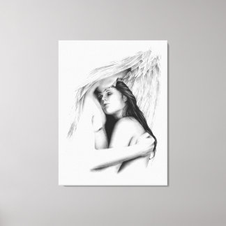 Her Protector Angels Canvas Print