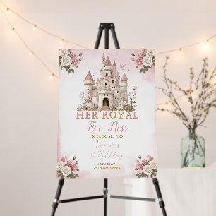 Her royal five-ness Birthday Castle Welcome Sign
