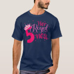 Her Royal Fiveness 5th Birthday Girls Fun Decorati T-Shirt<br><div class="desc">Her Royal Fiveness 5th Birthday Girls Fun Decoration  .</div>