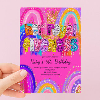 Her Royal Fiveness Birthday Invitation