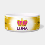 Her Royal Highness Bowl<br><div class="desc">For the pampered pet. Maybe she is spoiled, but your little princess deserves it. Personalize with your darling’s name. Treat your pet like royalty with this bowl that is fit for a queen! Design is also available in a male version.</div>