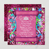 Her Royal Highness Princess Birthday Party Invitation (Front/Back)