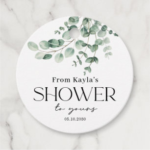 Her Shower Bridal Baby Shower Soap Favor Tags
