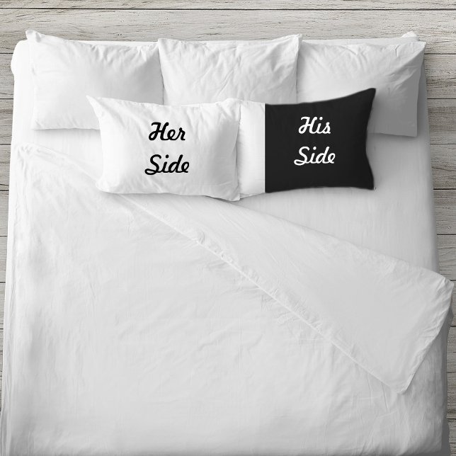 Her Side His Side Reversible  Pillow Case (Creator Uploaded)
