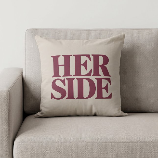 Her Side Throw Pillow (Creator Uploaded)