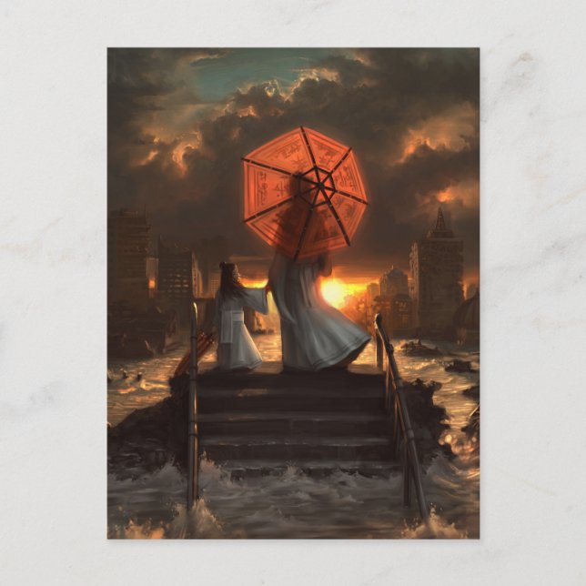 Her Silent Silhouette Postcard (Front)