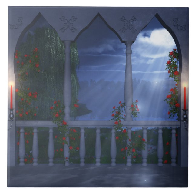 Her Silver Mantle Decorative Tile (Front)