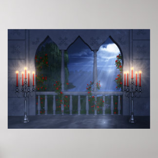 Her Silver Mantle Print