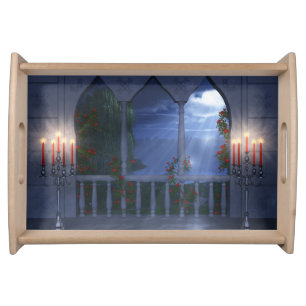 Her Silver Mantle Serving Tray