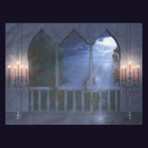 Her Silver Mantle Tablecloth