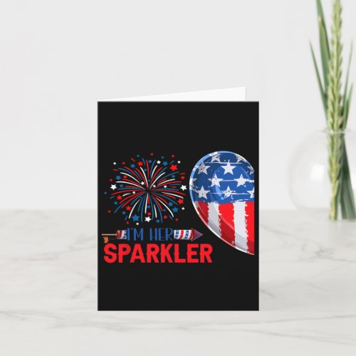 Her Sparkler 4th Of July Funny Couple Costume Patr Card