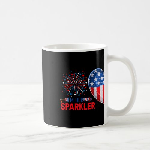 Her Sparkler 4th Of July Funny Couple Costume Patr Coffee Mug