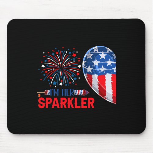 Her Sparkler 4th Of July Funny Couple Costume Patr Mouse Pad