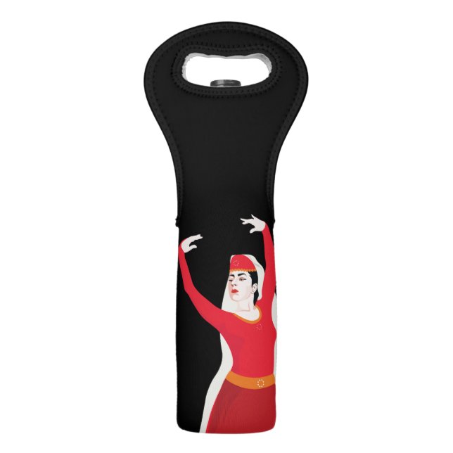 Her Spirit Is as Strong as the Land She Comes From Wine Bag (Back)