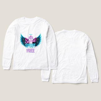 Her Spirit Is Free Neon Angel Wings Tri-Blend T-Sh Shirt