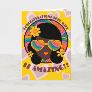 Her to Her, Gay, Black Wife Valentine's Day Holiday Card